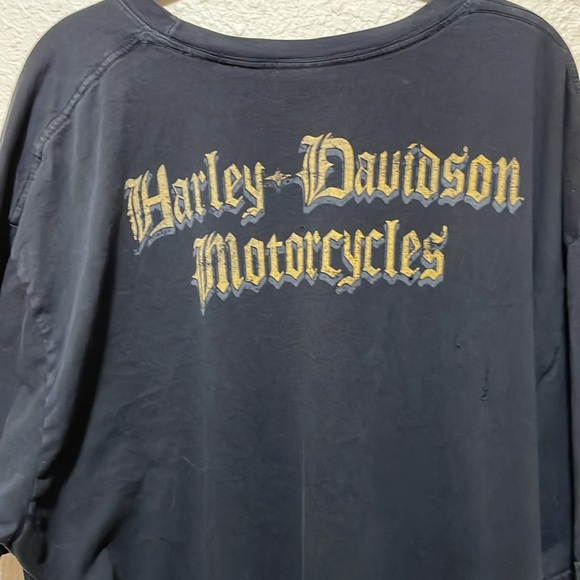 Harley-Davidson Men's Black Tee Shirt. Good Condition. Size 2XL. - Picture 5 of 7
